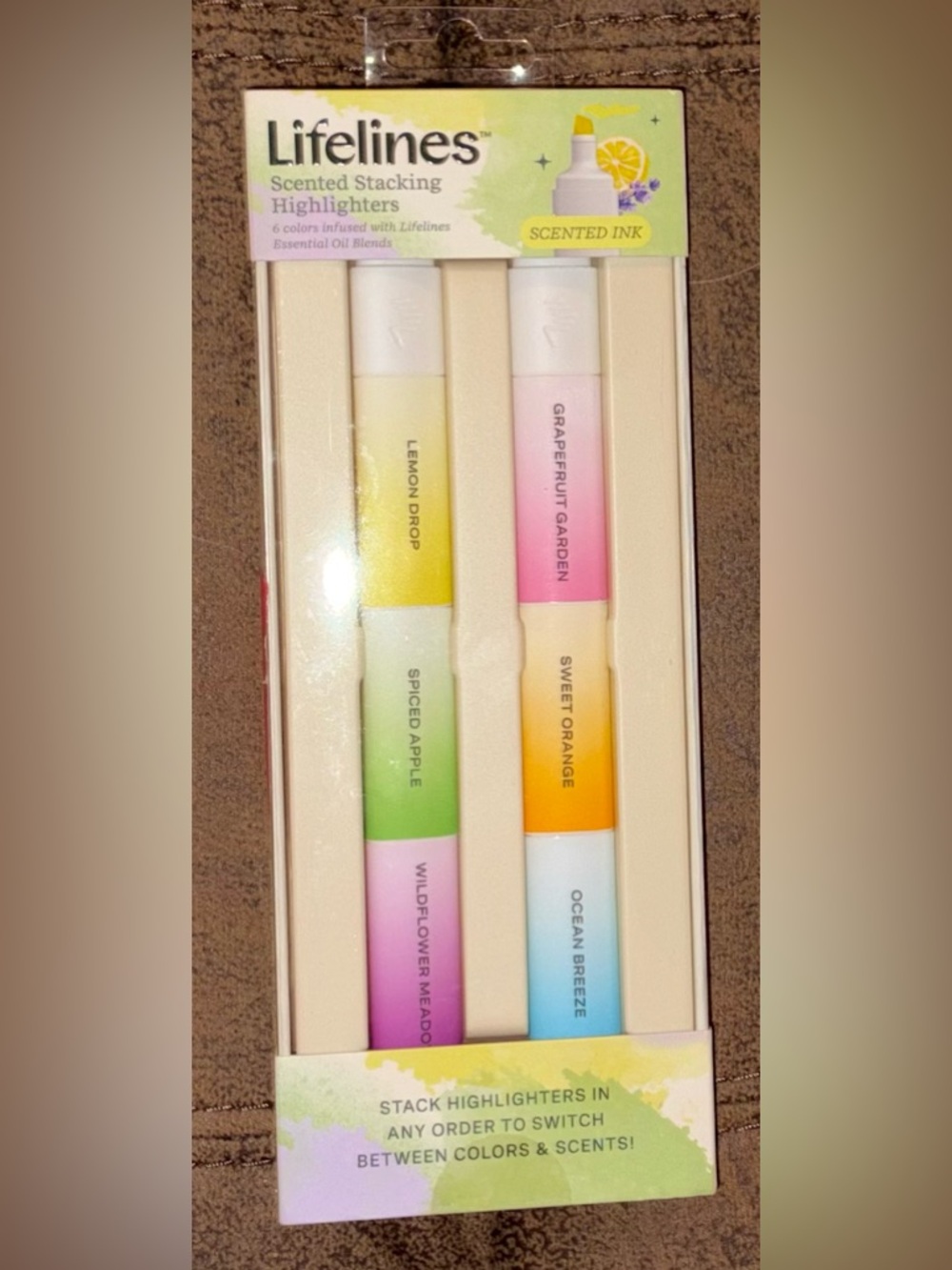 Lifelines Scented Stacking Highlighters - New in Box